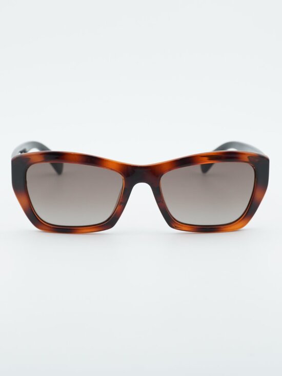 Salvatore Ferragamo SF958S 214 Sunglasses Havana Rectangle Frame, Grey Lenses main image 7
